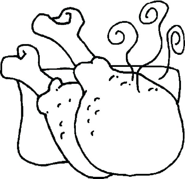 600x581 Fresh Fast Food Coloring Pages Or Junk Plus Fried Chicken