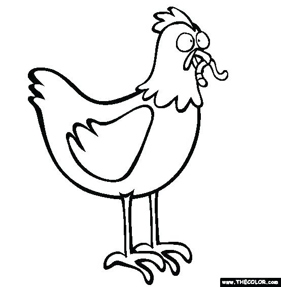 554x565 Chicken Coloring Page Best Chicken Coloring Page Free Download
