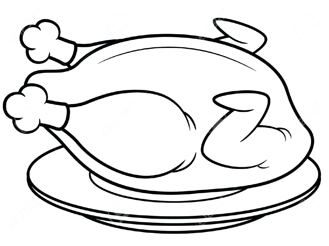 1300x974 Fried Egg Coloring Pages Chicken Black And White Free Download