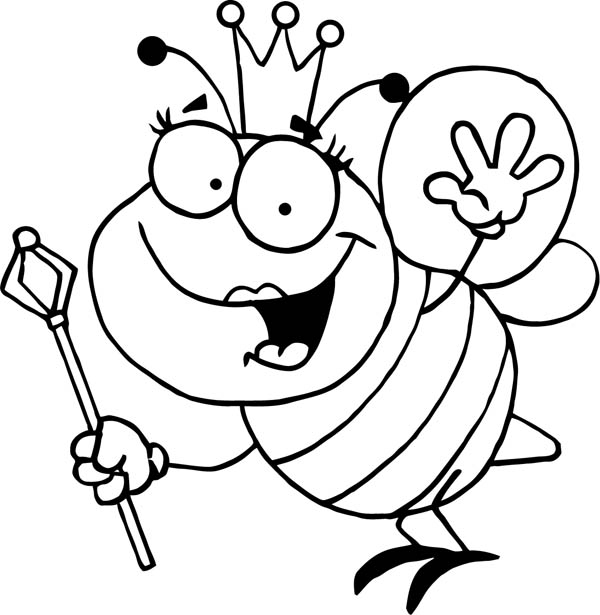 600x615 Download Bumble Bee Coloring Page Standing On Flower Pages Best