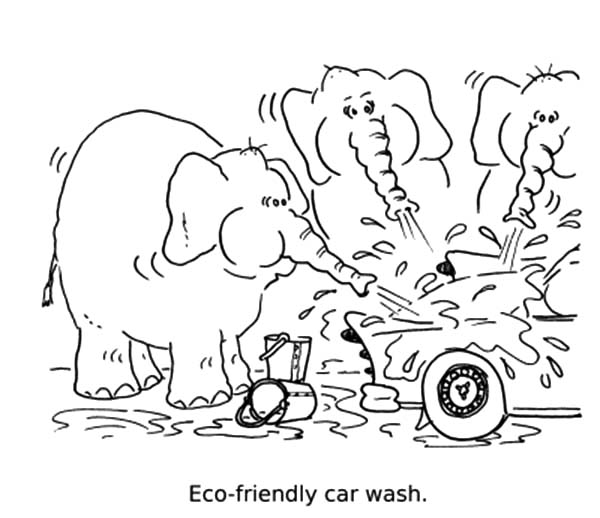 600x518 Eco Friendly Car Wash Coloring Pages Best Place To Color