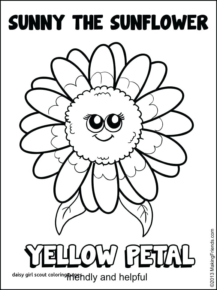 723x963 Girl Scout Daisy Coloring Pages Girl Scout Daisy Petal Coloring