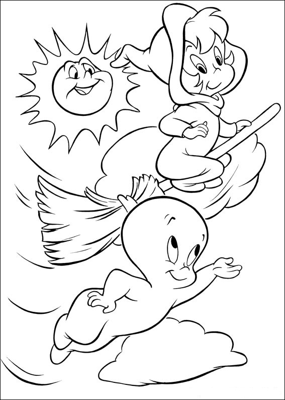 567x794 Casper Coloring Pages