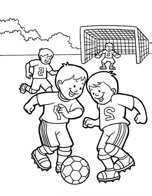 600x775 Friends Playing Coloring Pages