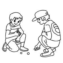 220x220 Boys Playing Marbles In The School Yard Coloring Pages