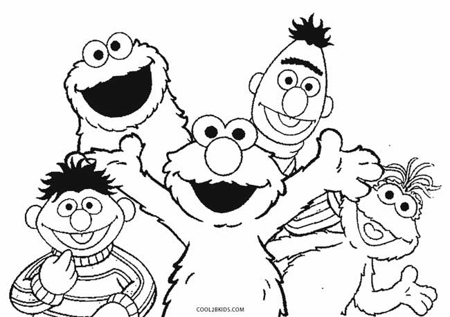 650x458 Elmo Coloring Page