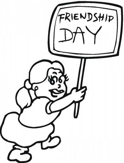 400x525 Friendship Day Coloring Pages