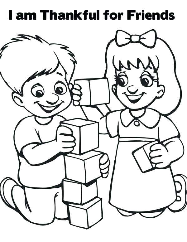 600x776 I Am Thankful For Coloring Pages Friendship Coloring Pages Packed