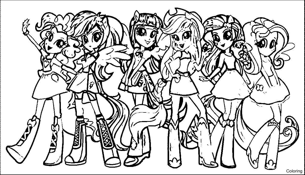 1203x691 My Little Pony Equestria Girls Friendship Games Coloring Pages