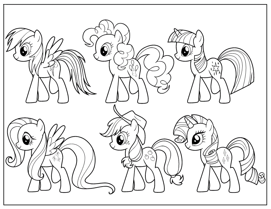867x670 My Little Pony Friendship Is Magic Coloring Games Collection