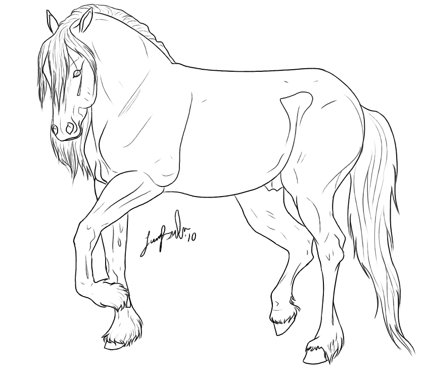 841x750 Friesian Coloring Pages Thoroughbred Horse