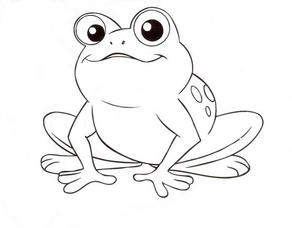 960x750 Get This Simple Frog Coloring Pages To Print For Preschoolers !