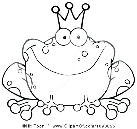 450x426 Frog Prince Coloring Page