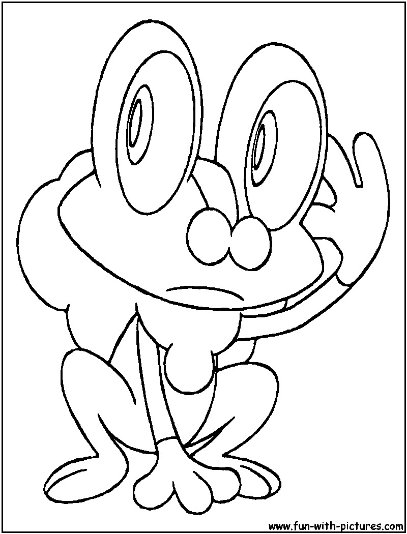 800x1050 Froakie Pokemon Coloring Pages