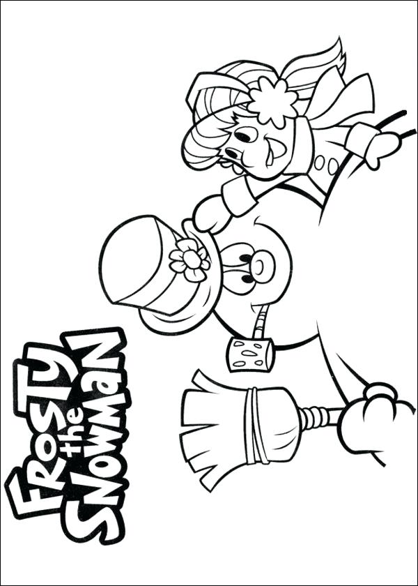 600x840 Frosty Snowman Coloring Book Pages Together With Frosty