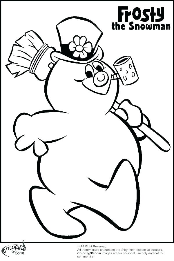 600x900 Frosty Snowman Coloring Page Brilliant Decoration Frosty