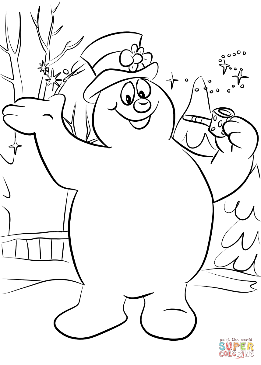 857x1200 Frosty The Snowman Coloring Pages Free New