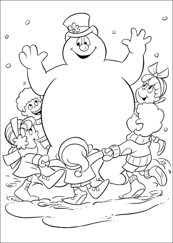 600x840 Wonderful Free Coloring Pages Snowman Snowman Coloring Page Frosty