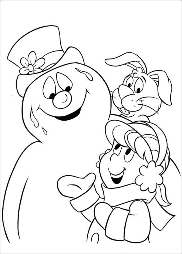 600x840 Frosty The Snowman Coloring Pages
