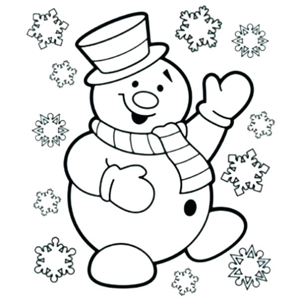 600x600 Frosty The Snowman Coloring Pages Icontent