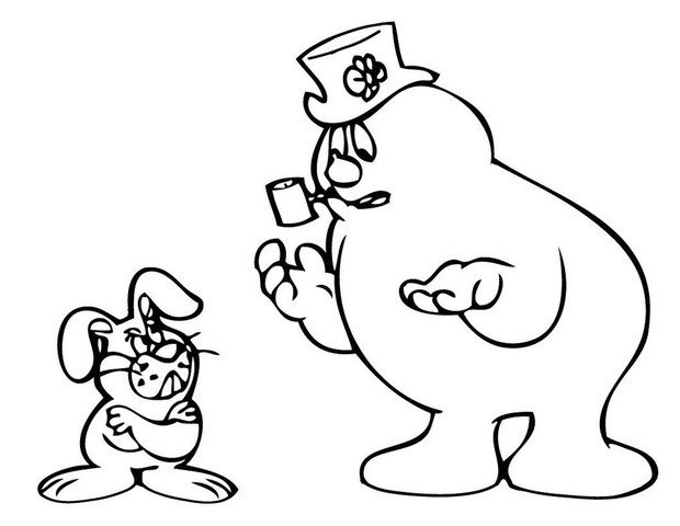 620x480 Frosty And Hocus Focus Are Upset Coloring Pages