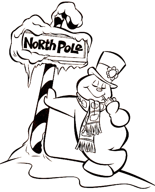 500x620 Frosty The Snowman Coloring Pages