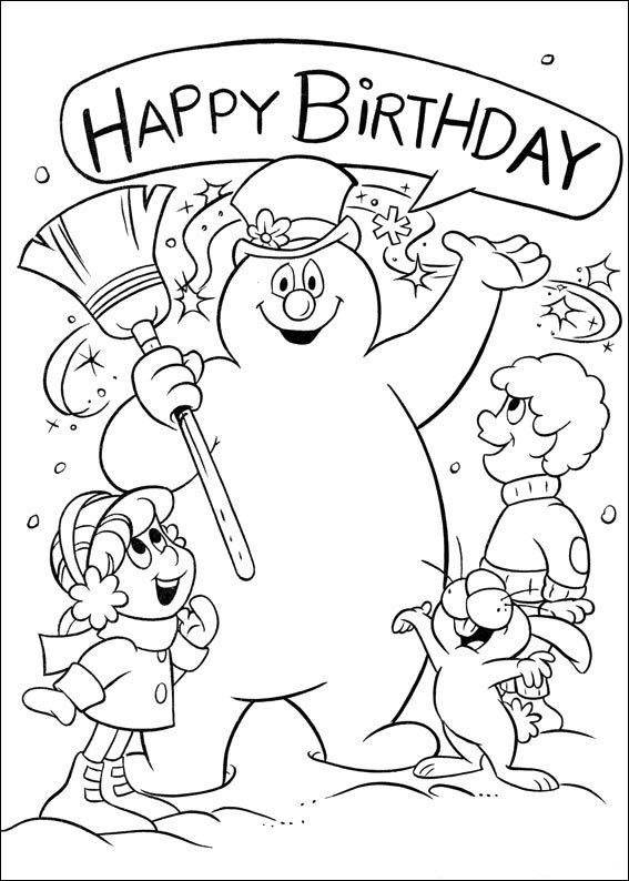 567x794 Kids N Coloring Pages Of Frosty The Snowman