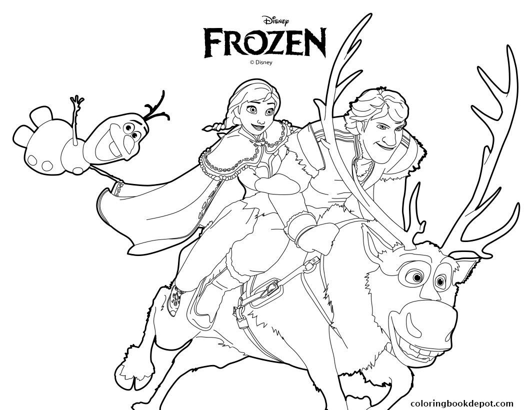 1060x820 Disney Frozen Coloring Pages