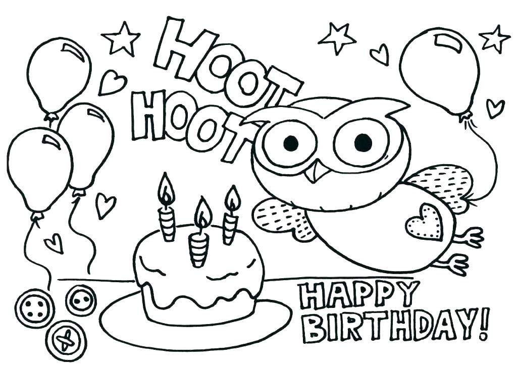 1024x727 Birthday Cards Coloring Pages Birthday Cards Inspirational Related