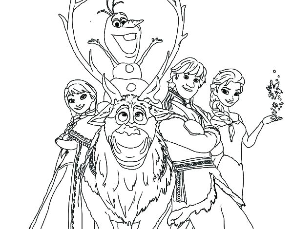 600x470 Frozen Color Pages Online Frozen Coloring Pages Online