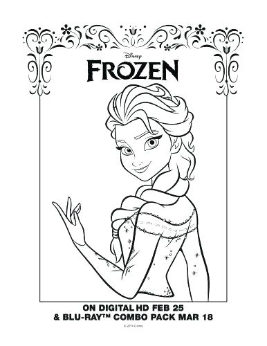 386x500 Frozen Characters Coloring Pages