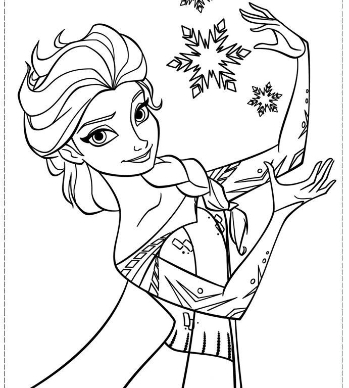 Frozen Coloring Pages Elsa Face at GetDrawings | Free download