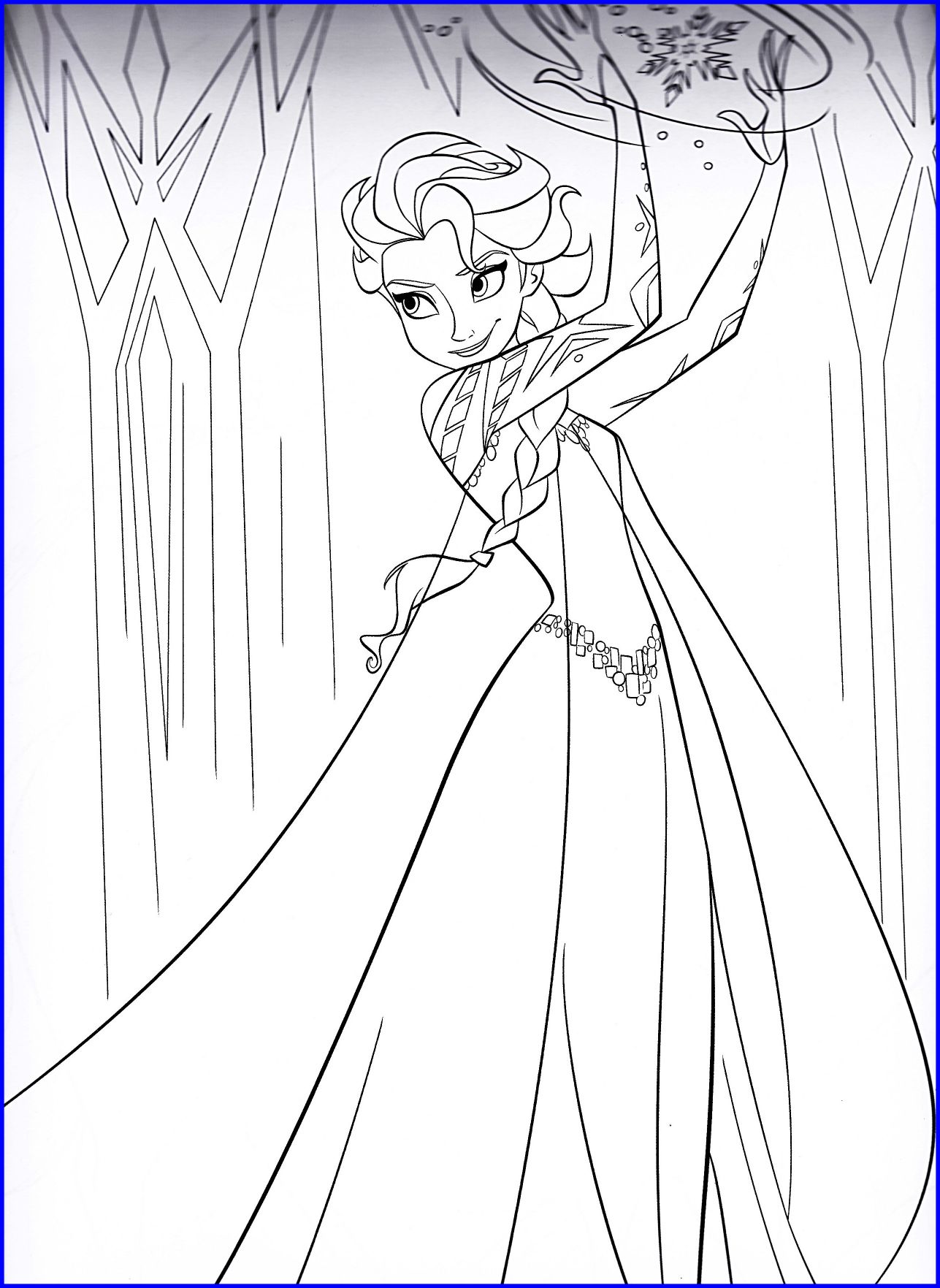 1287x1763 Awesome Exploit Elsa Ice Castle Coloring Pages Disney Frozen Walt