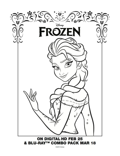386x500 Free Frozen Coloring Pages To Print Printable