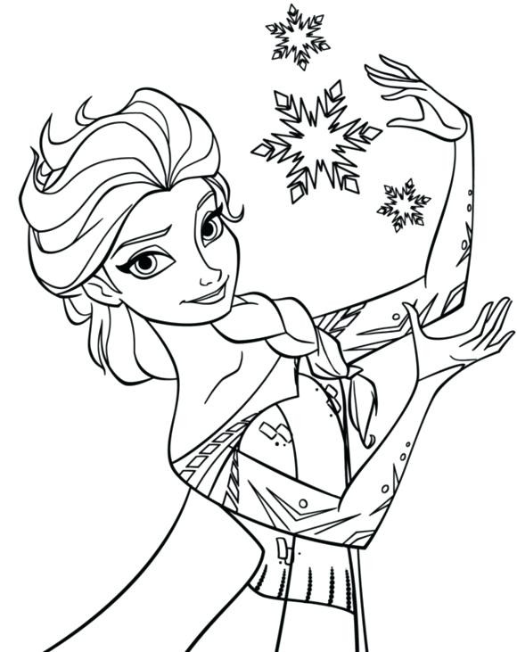 580x731 Frozen Coloring Pages Pdf