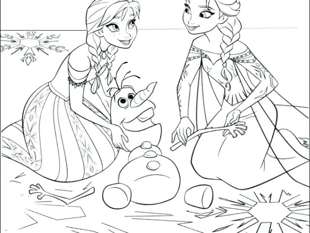 640x480 Frozen Coloring Pages Murs