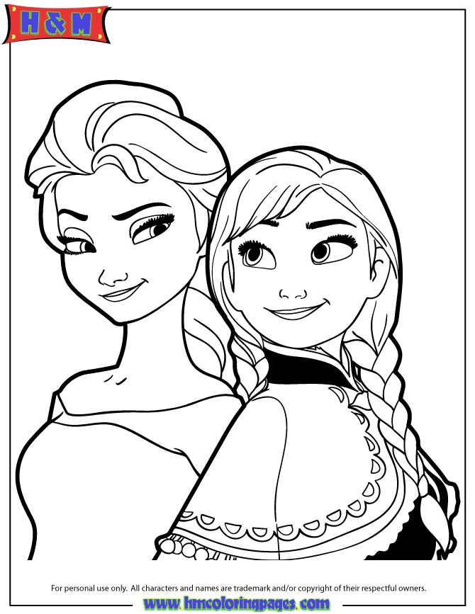 Printable Elsa And Anna Coloring Pages - vrogue.co
