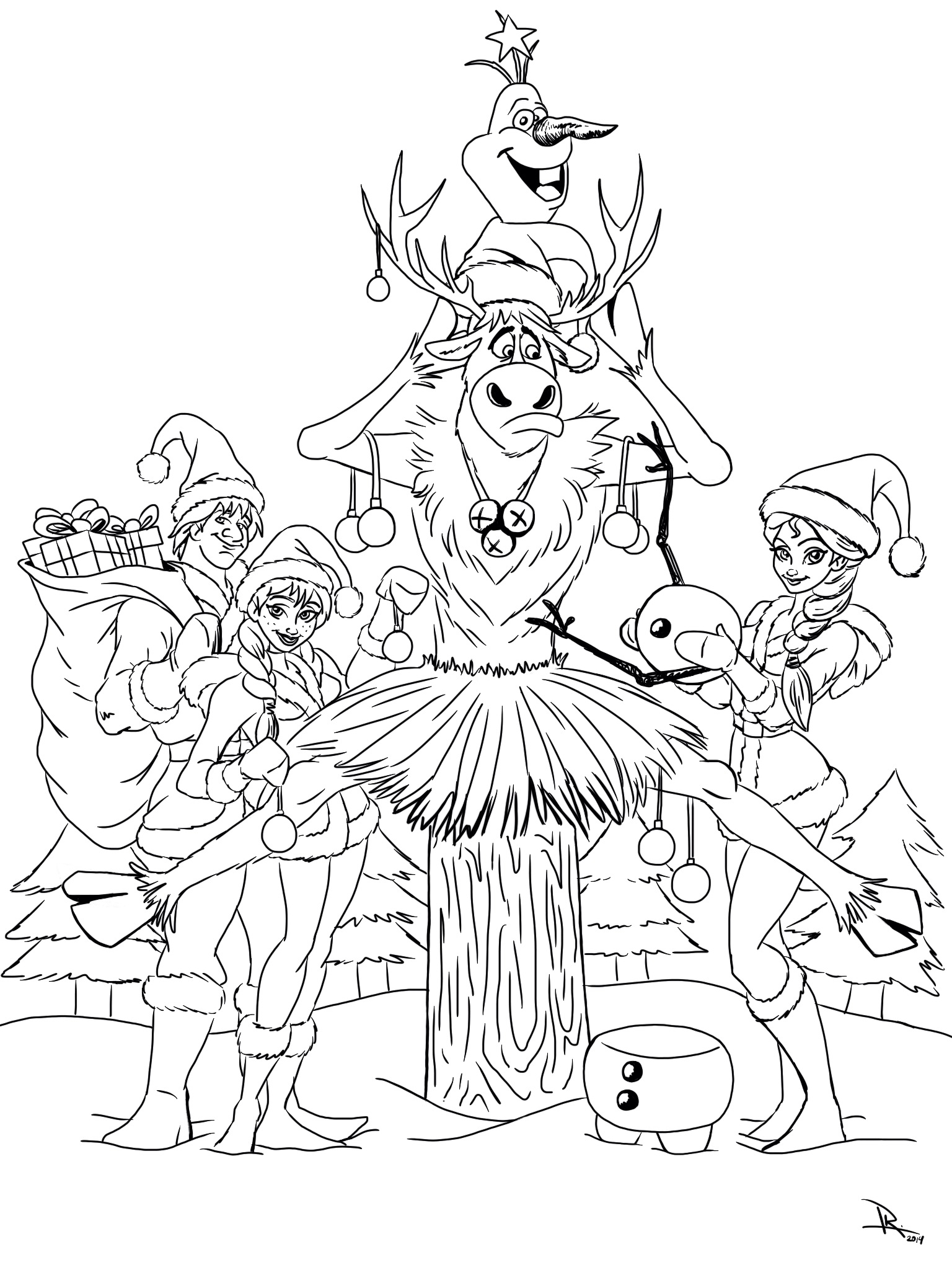 1536x2048 Inspiration Christmas Coloring Pages Frozen