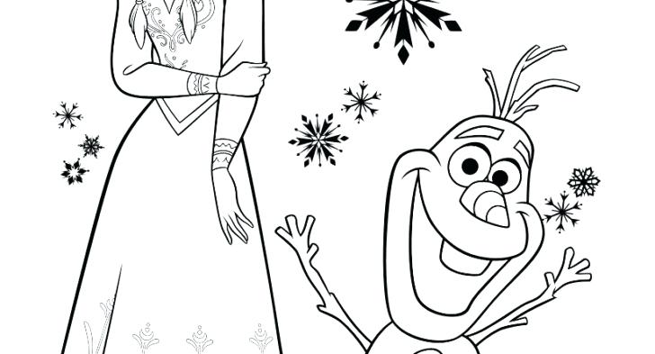 728x393 Anna And Elsa Frozen Fever Coloring Pages Princess