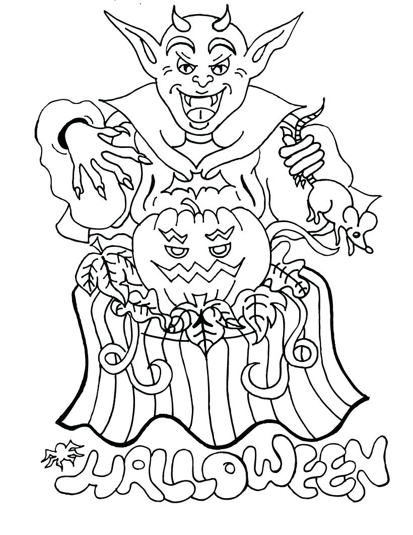 820x1060 Coloring Pages Halloween Color Pages Printable Coloring For Free