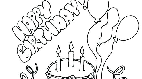 500x280 Disney Birthday Coloring Pages Happy Birthday Coloring Sheet Happy