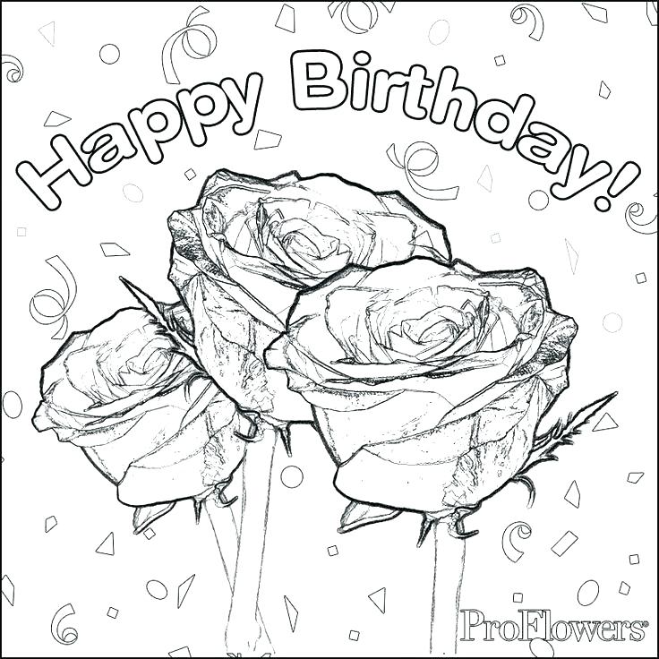 736x736 Happy Birthday Color Pages Free Happy Birthday Coloring Pages