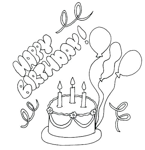 484x500 Printable Happy Birthday Coloring Pages Printable Happy Birthday
