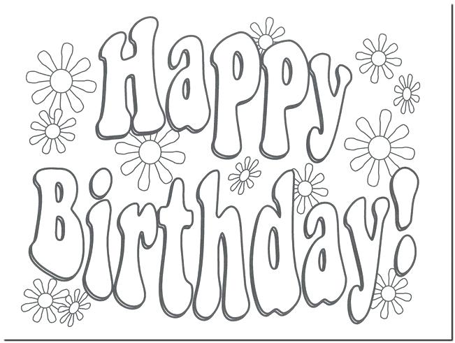 651x491 Birthday Cards Coloring Pages Happy Birthday Coloring Pages