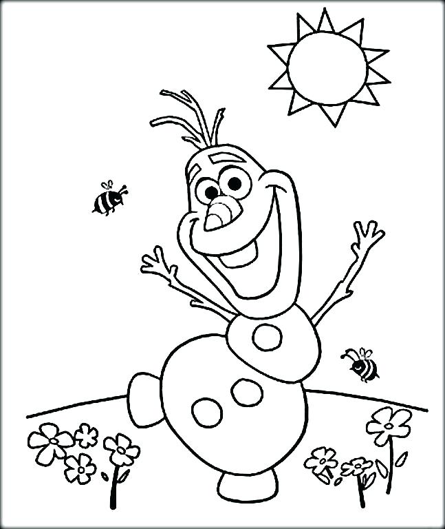 647x768 Olaf Coloring Pages