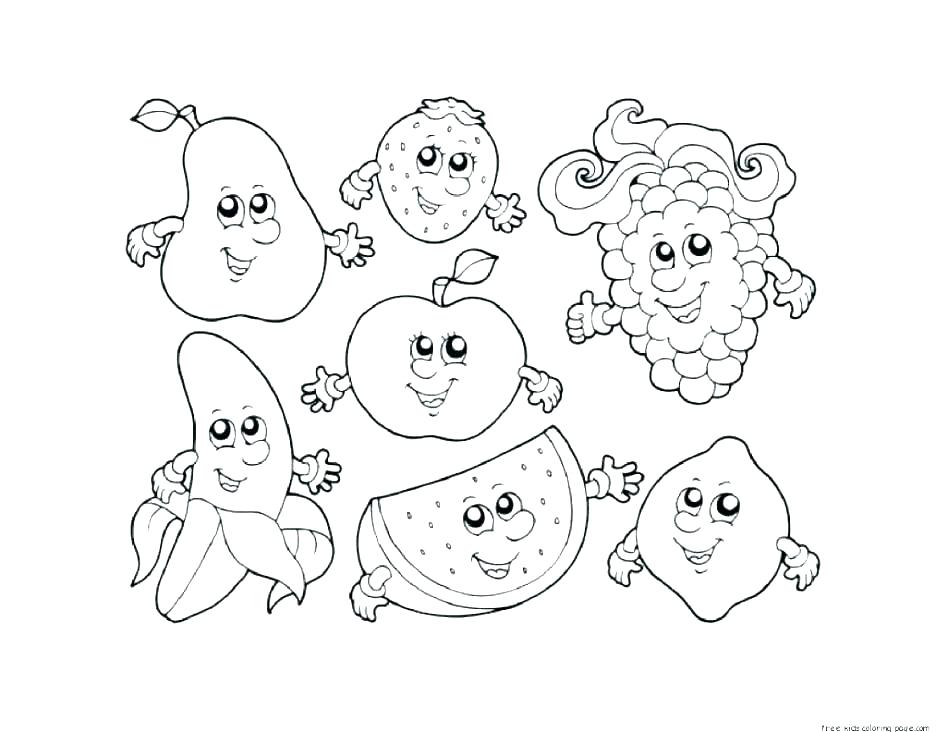 948x732 Fruits Vegetable Coloring Pages Printable Fruits