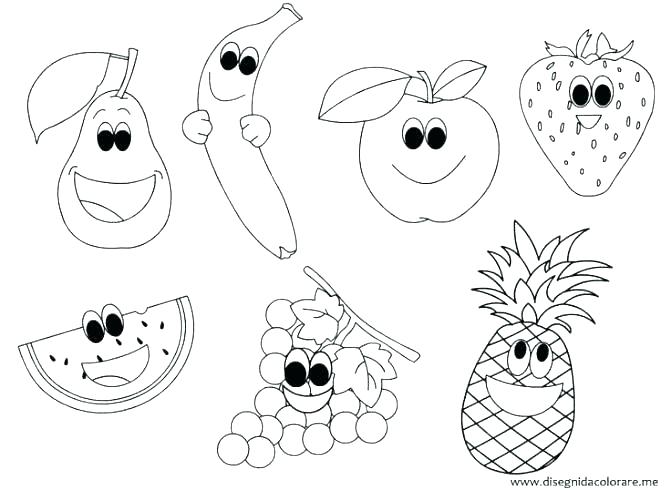 671x490 Fruits And Vegetables Coloring Pages Print Fruits Printable Fruit