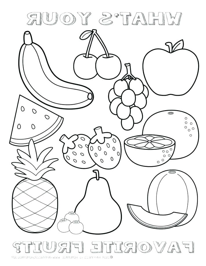 711x920 Fruit Coloring Page Fruits Coloring Page Plain Decoration Fruit