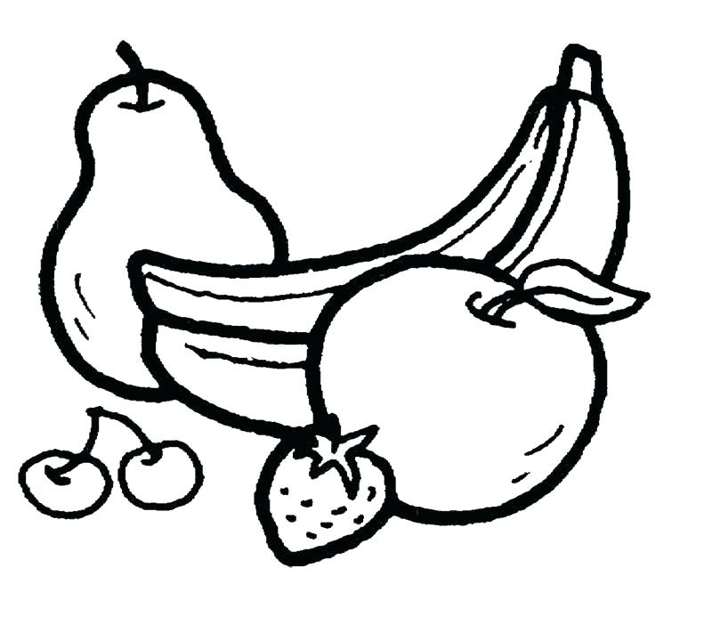800x693 Fruits Coloring Pages Fruit Coloring Sheets Fruits Coloring Pages