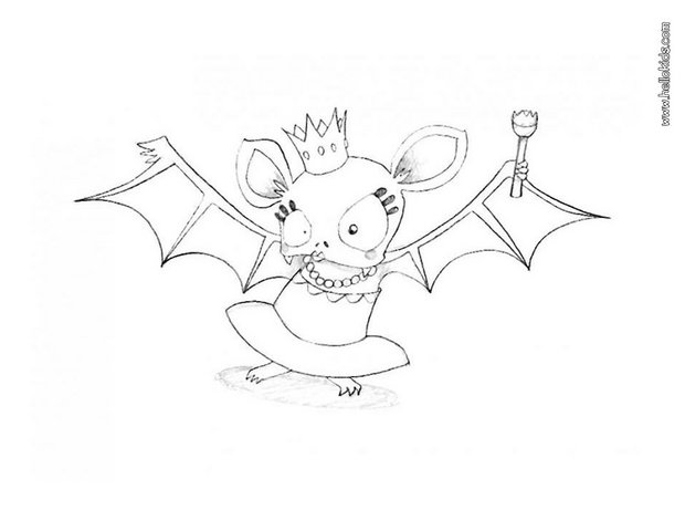 620x480 Fancy Bat Queen Coloring Pages